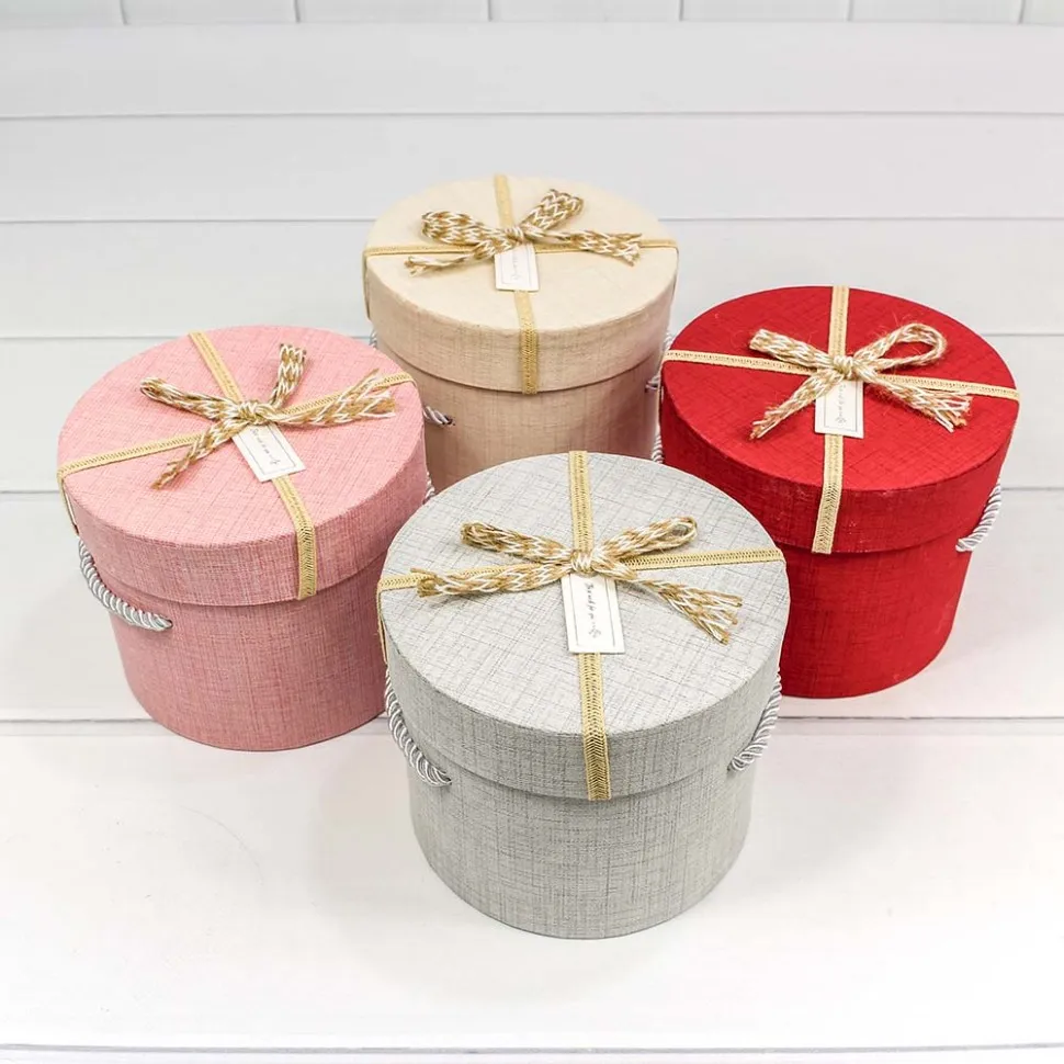 Подарочные коробки 25х25 круглая в tprint