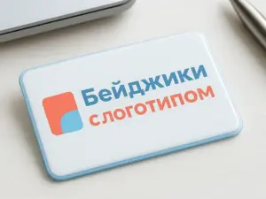 Бейджики с логотипом в Москве