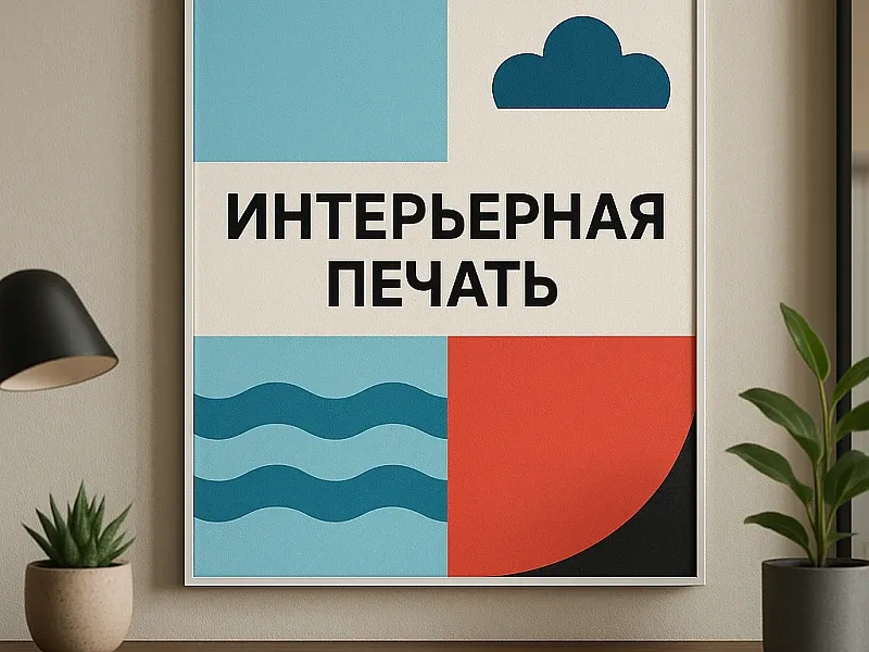 Интерьерная печать недорого