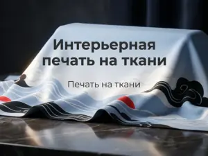 Интерьерная печать на ткани в Москве