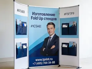 Изготовление Fold Up стендов в Москве