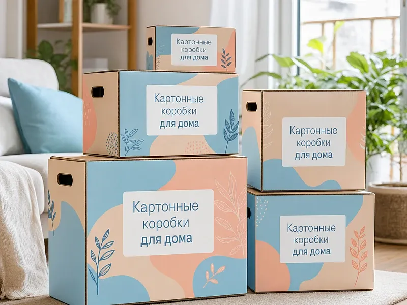 заказать Картонные коробки для дома
