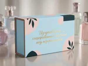 Изготовление кашированных коробок под парфюмерию в Москве
