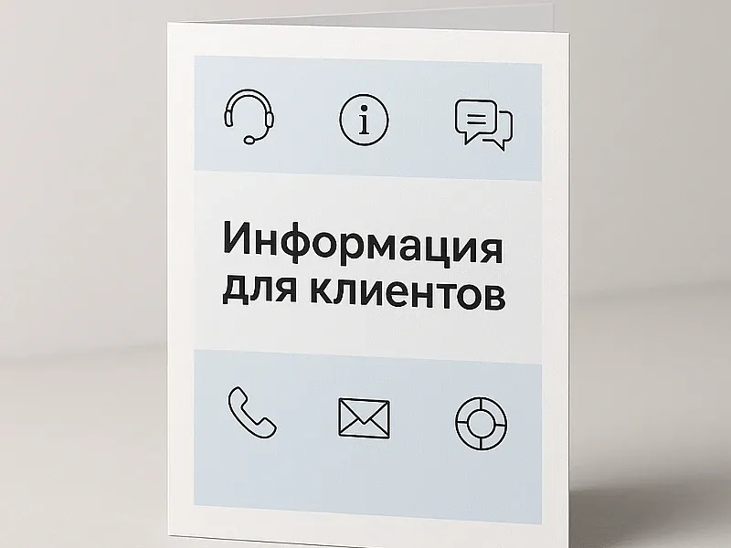Информация для клиентов дешево