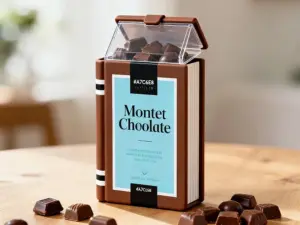 Коричневая упаковка для конфет в Москве