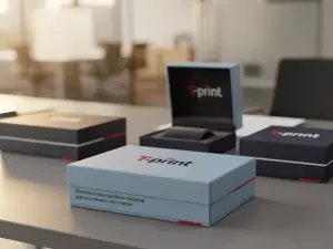 Изготовление коробок-пеналов для украшений с логотипом в Москве