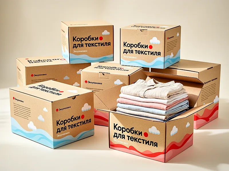 Коробки для текстиля недорого