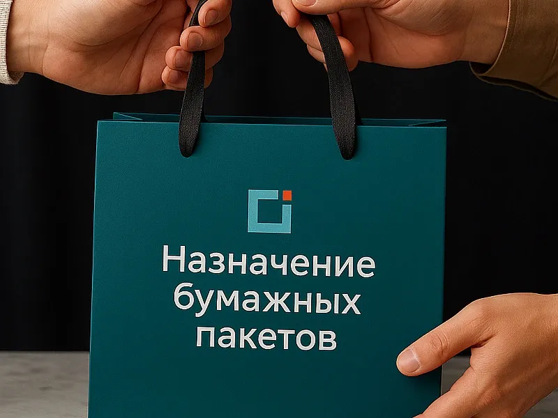 Назначение бумажных пакетов на заказ