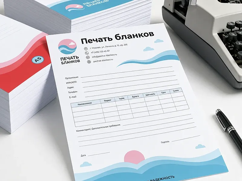 Печать бланков дешево
