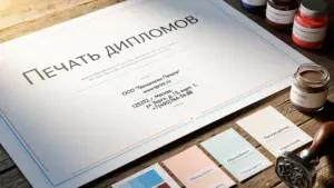 Печать дипломов в Москве