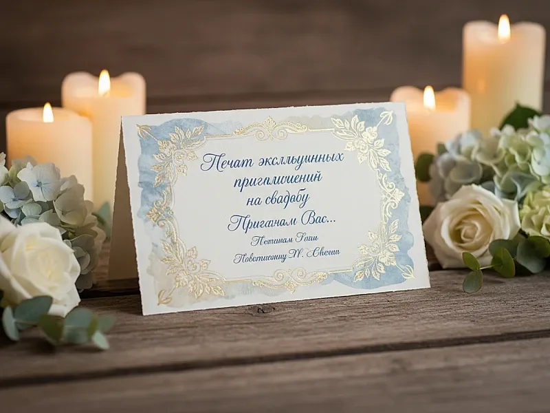 Печать эксклюзивных приглашений на свадьбу недорого