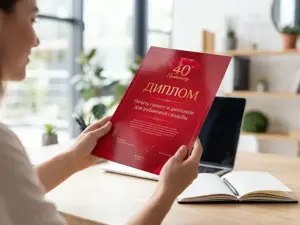 Печать грамот и дипломов для рубиновой свадьбы в Москве