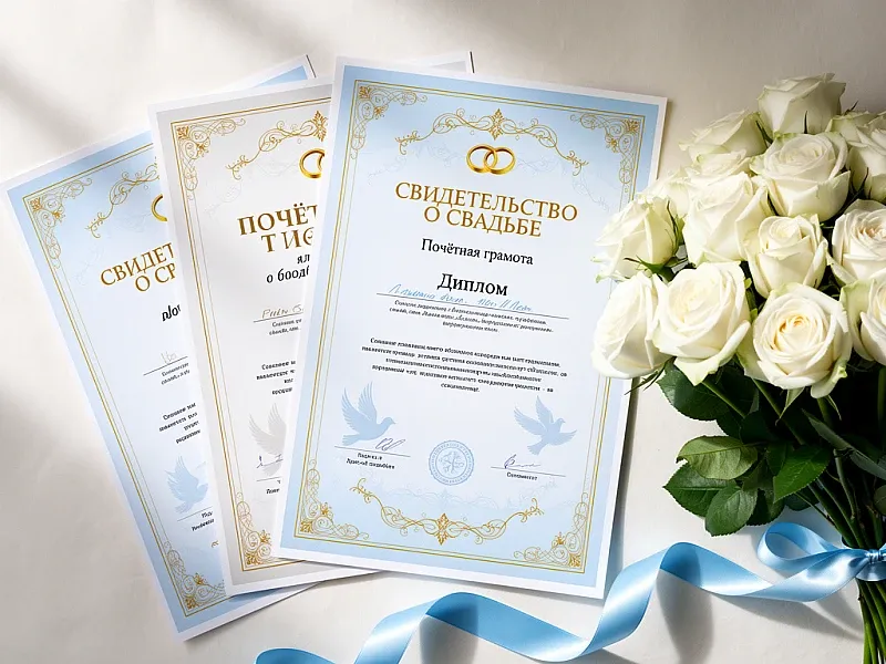 Печать грамот и дипломов для свадьбы недорого