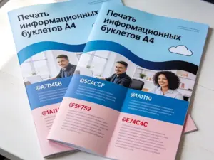 Печать информационных буклетов А4 в Москве