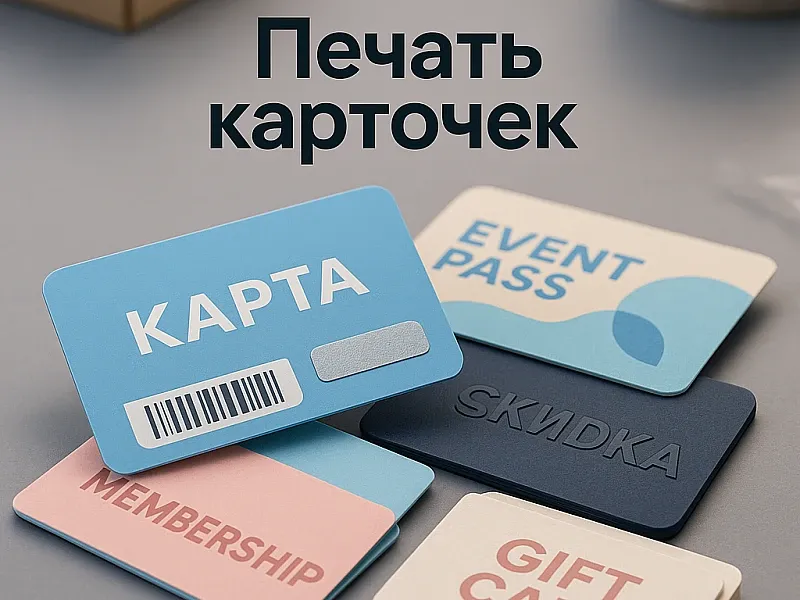Печать карточек на заказ