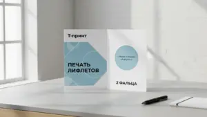 Печать лифлетов 2 фальца в Москве