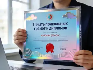 Печать прикольных грамот и дипломов в Москве