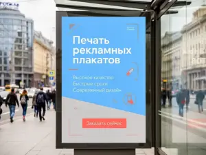 Печать рекламных плакатов в Москве