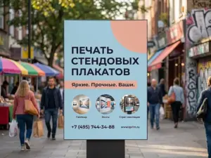 Печать стендовых плакатов в Москве