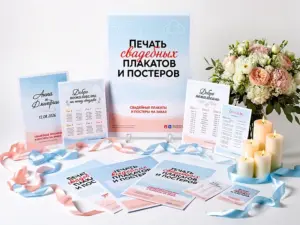 Печать свадебных плакатов и постеров в Москве