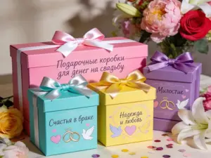 Подарочные коробки для денег на свадьбу в Москве
