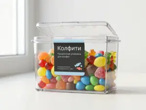 Прозрачная упаковка для конфет в Москве