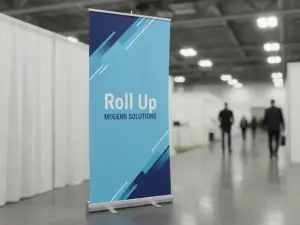 Срочное изготовление стендов roll up в Москве