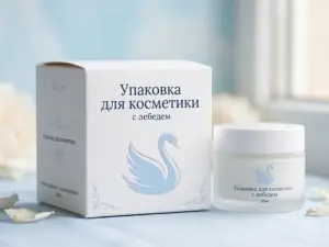 Упаковка для косметики с лебедем в Москве