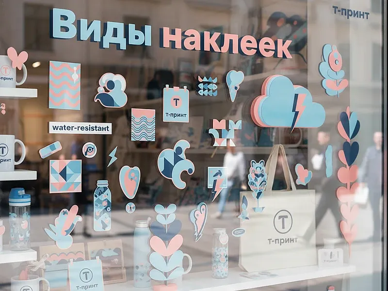 Виды наклеек на заказ