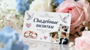 Визитки для свадьбы в Москве