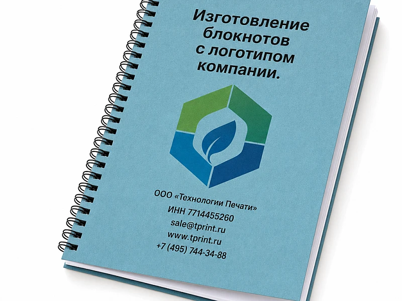 заказать Изготовление блокнотов с логотипом компании