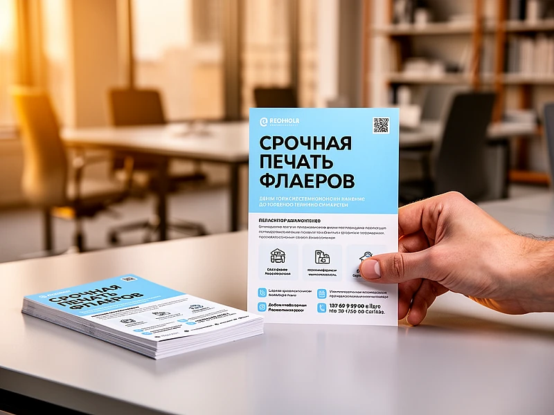Cрочная печать флаеров на заказ