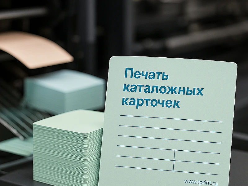 Печать каталожных карточек дешево